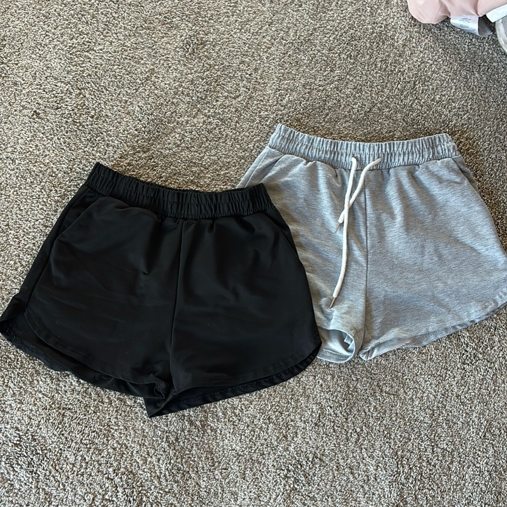 Black and Gray comfy shorts